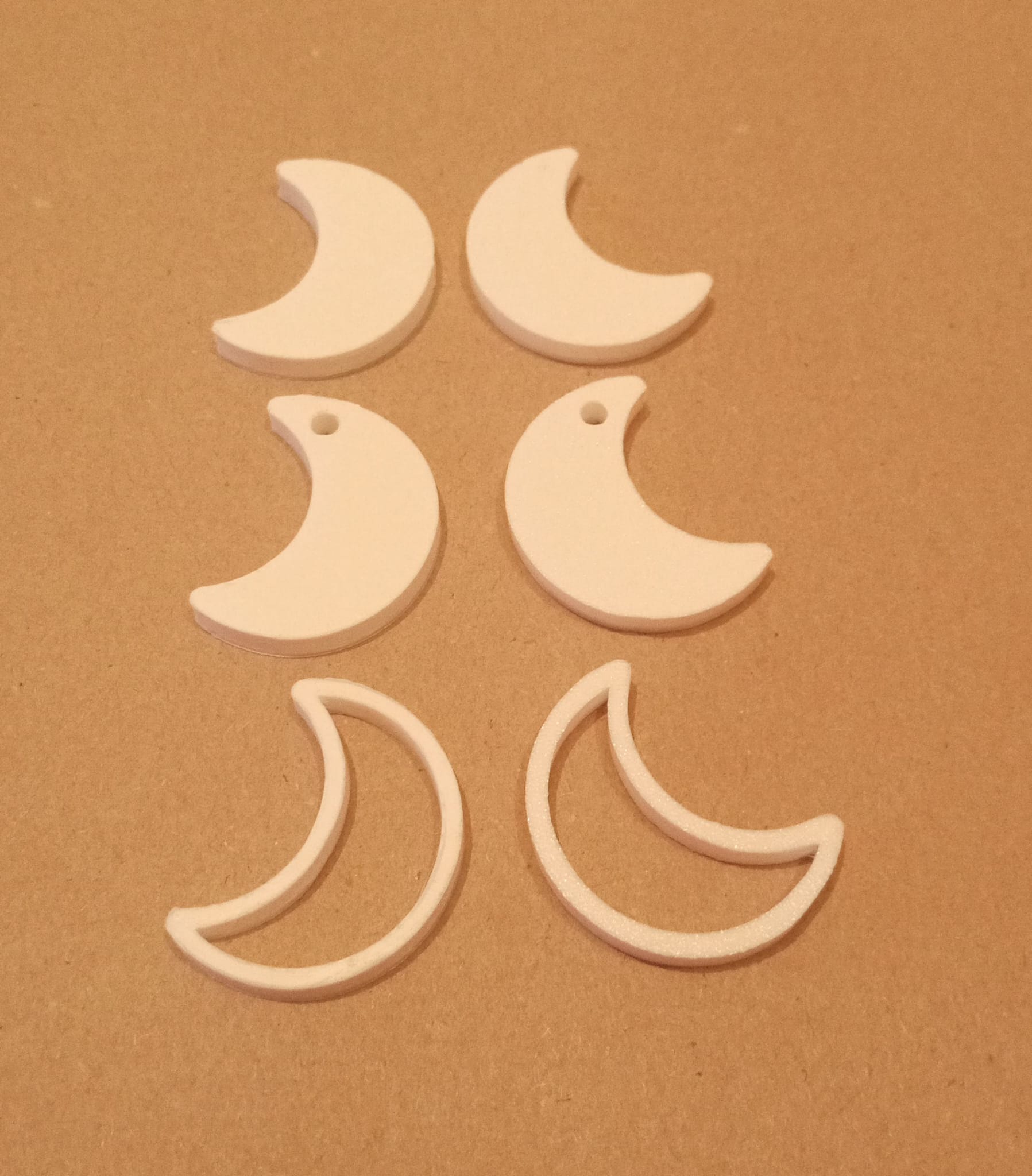 Flache 3D-Deko-Elemente – Herz, Halbmond, Stern & Sonne – Bild 5