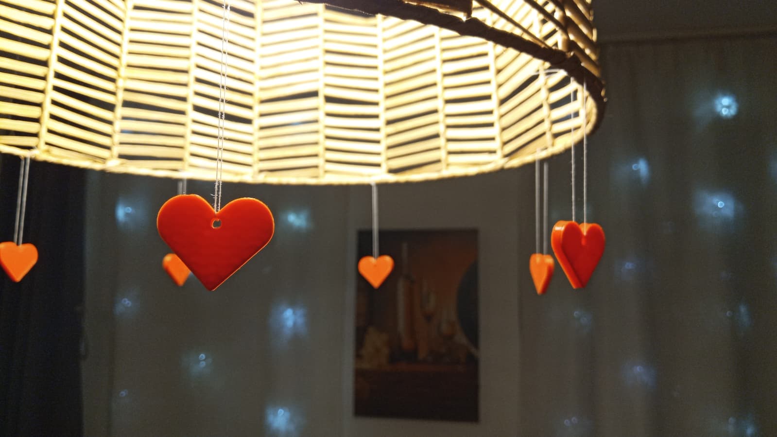 Flache 3D-Deko-Elemente – Herz, Halbmond, Stern & Sonne – Bild 8