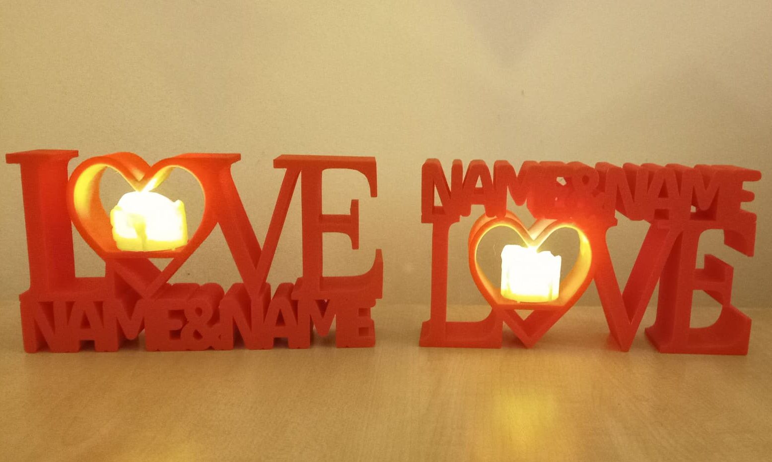 LOVE Dekoration mit Namen