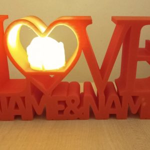 LOVE Dekoration mit Namen