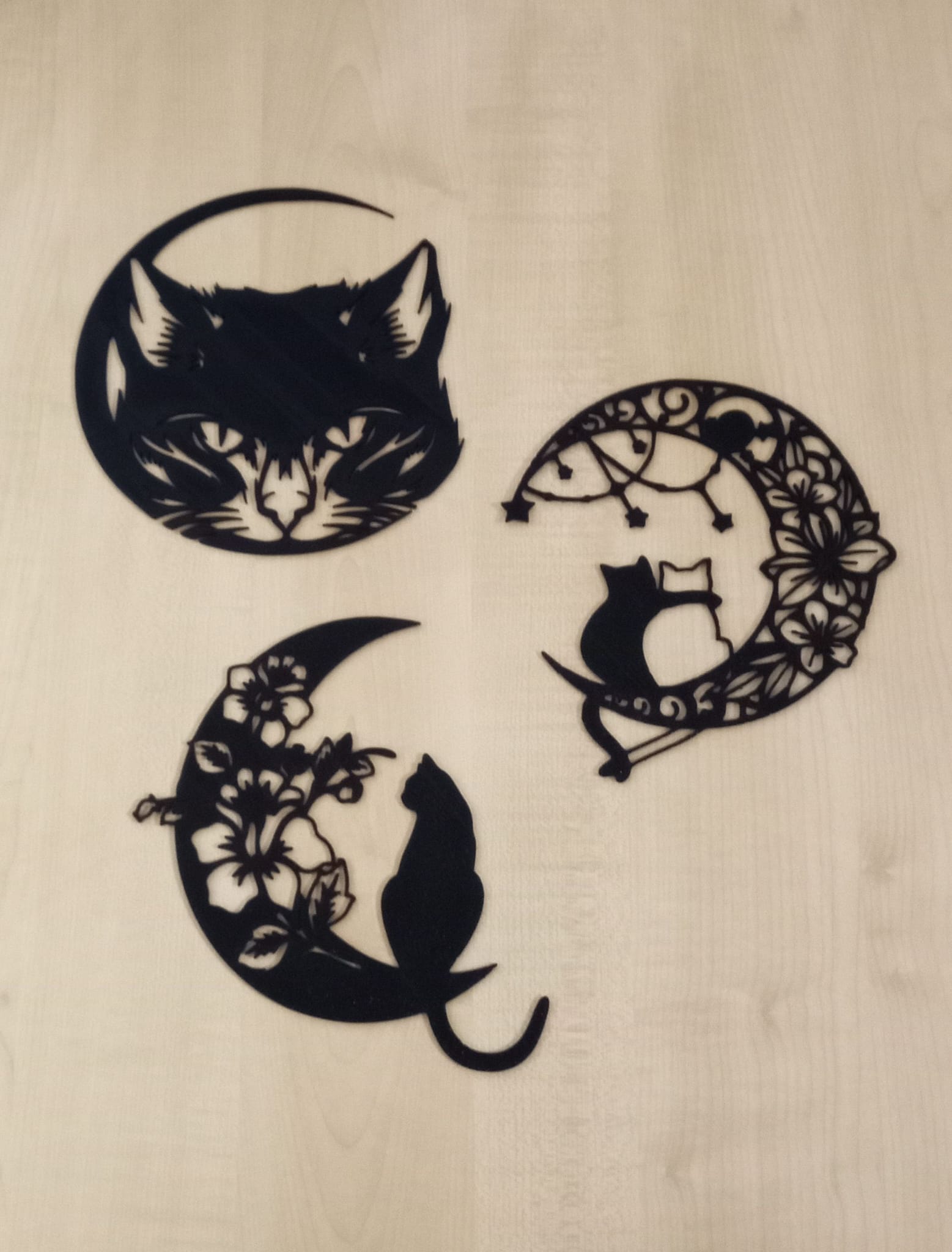 Flache Wandbilder (WallArt) – Katzenliebe