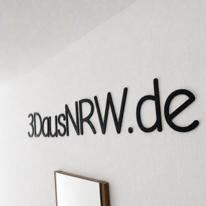 Personalisierter 3D-Schriftzug nach Wunschtext – Wanddekoration